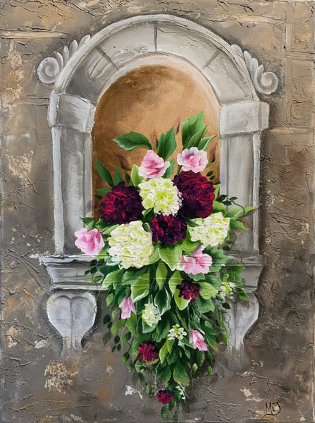 Floral Niche With Texture