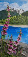Mountain River With Foxgloves